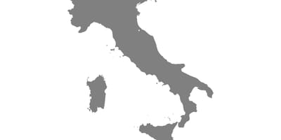 Kaart van Italië vector