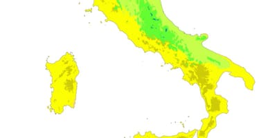 Kaart van Italië klimaat