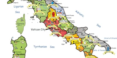 Italië toerisme kaart