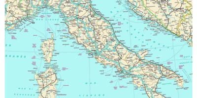 De beste kaart van Italië
